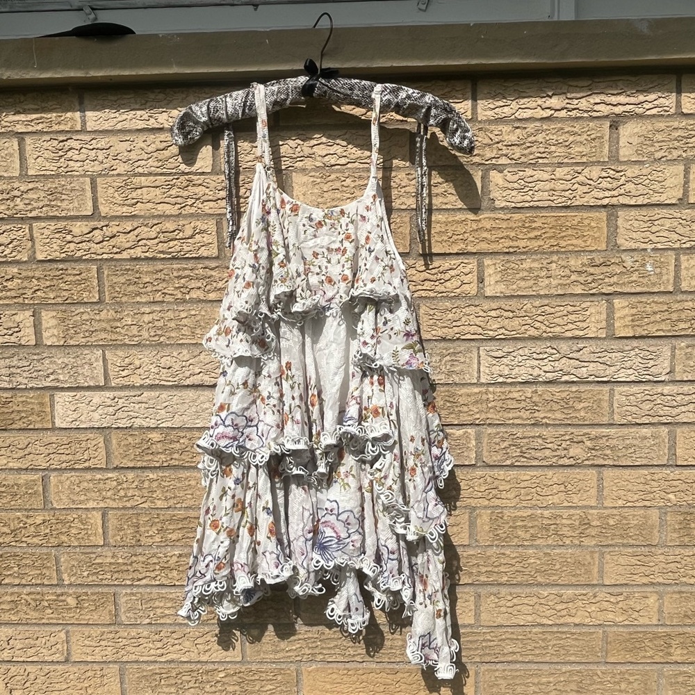 Floral Ruffle Mini Dress - Picture 3 of 3